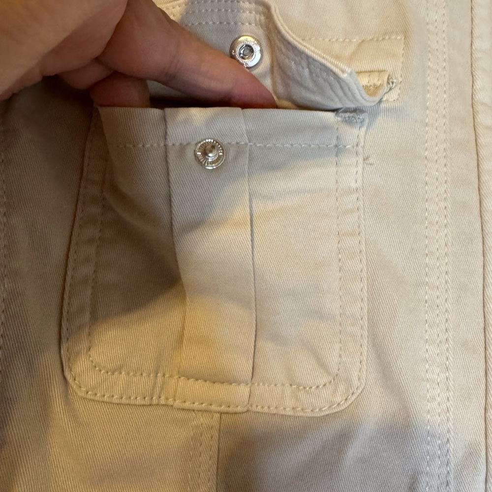 Kensie Cream Utility Jacket. Very Good Used Condition. - Picture 3 of 13